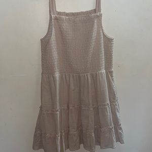 This is a cute summer dress! It’s large from target.